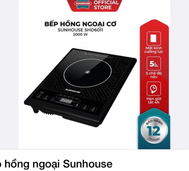 Bếp hồng ngoại Sunhouse SHD6011 