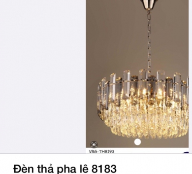 Đèn thả pha lê 8183