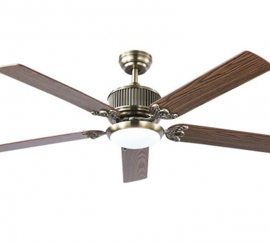Quạt đèn viền gỗ 2406