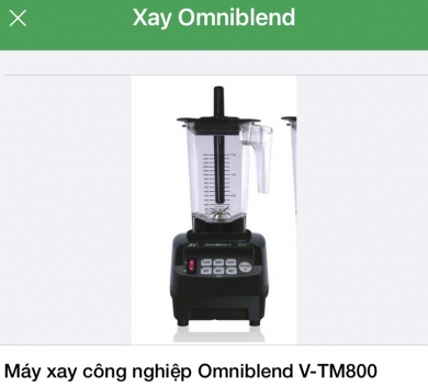 Máy xay công nghiệp Omniblend V-TM800