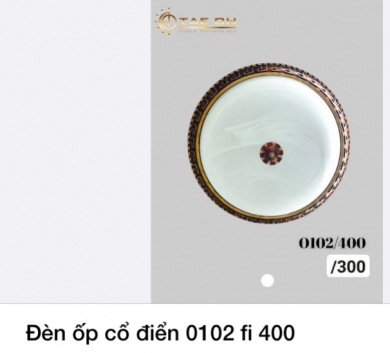Đèn ốp cổ điển 0102 fi 400
