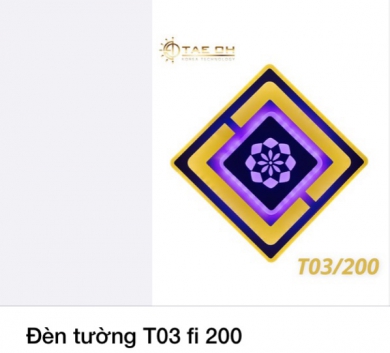 Đèn tường T03 fi 200