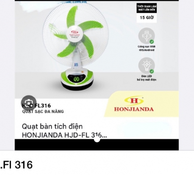 Quat sạc HJD. FL 316 